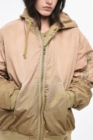 Giubbotto G-KAMILA Effetto Dégradé con Cappuccio in Jersey