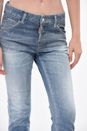 애시드 워시 효과 진 COOL GIRL 크롭 15cm