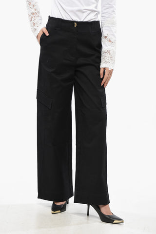 Cargo-Jeans in dunkler Waschung mit hoher Taille 28 cm