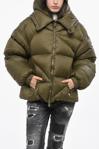 Quilted Solid-Color Down Jacket DOUBLE B
