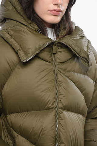 Quilted Solid-Color Down Jacket DOUBLE B