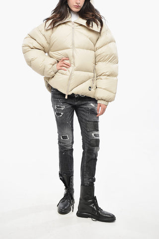 Piumino DOUBLE B in Tessuto Waterproof con Cappuccio