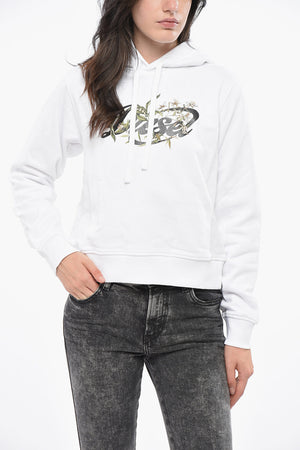 기모 코튼 후디 GARDEN 프린트