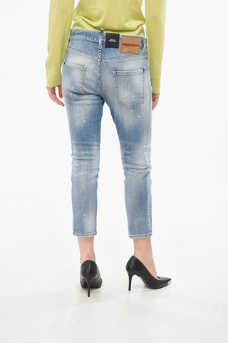 Distressed Crop Jeans COOL GIRL 15cm