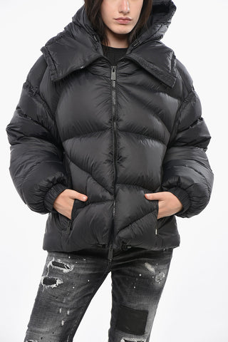 Daunenjacke DOUBLE B mit Kapuze und Frontreißverschluss