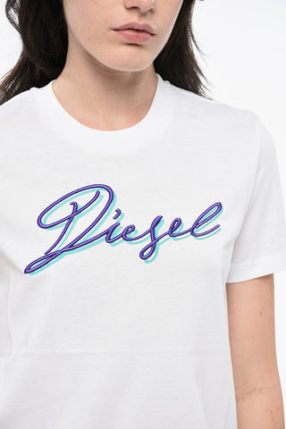 T-Shirt mit Rundhalsausschnitt SILY aus Baumwolle mit besticktem Logo