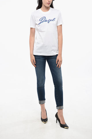 T-Shirt mit Rundhalsausschnitt SILY aus Baumwolle mit besticktem Logo