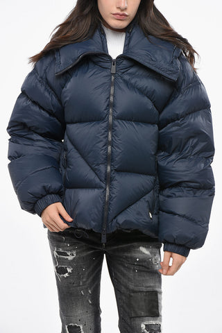 Daunenjacke DOUBLE B mit Kapuze und Frontreißverschluss