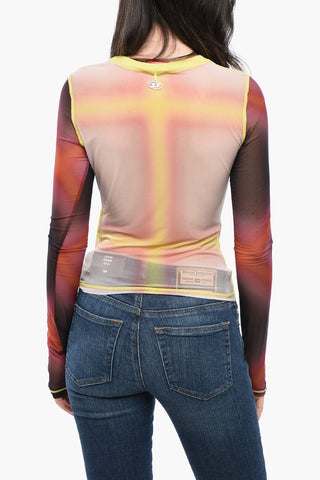 RED TAG Mesh Top SIELITO with Floral Pattern