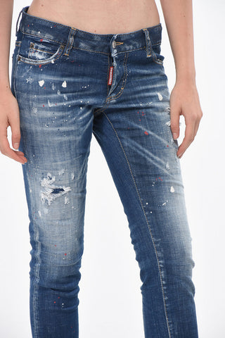 Jeans JENNIFER Painting Effect Low-Rise 14cm