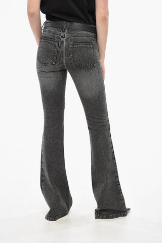 RED TAG Leather and Denim Bootcut Pants LOVELY
