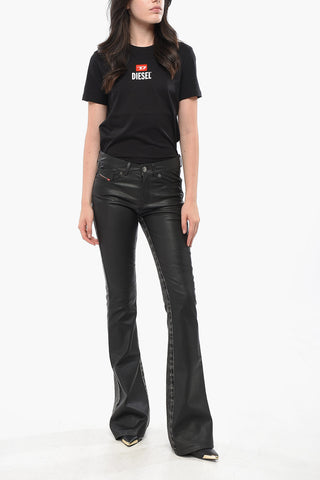 RED TAG Leather and Denim Bootcut Pants LOVELY