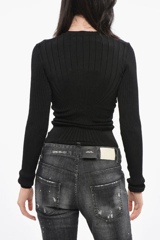 Maglia Girocollo a Costine