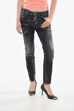 Jeans in dunkler Waschung COOL GIRL 14 cm