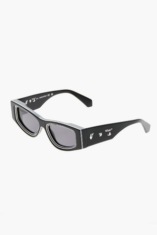 Einfarbige Sonnenbrille ANDY mit Kontrastdetails