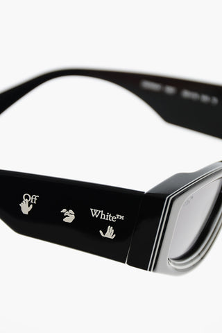 Einfarbige Sonnenbrille ANDY mit Kontrastdetails
