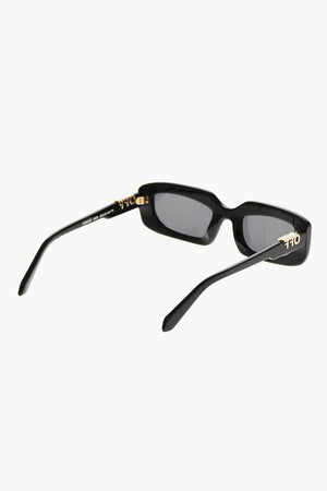 Occhiali da Sole RENTON Ovali con Monogram Effetto Dorato