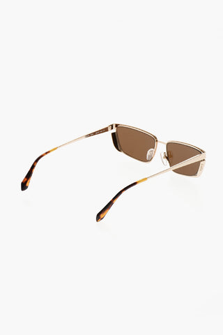 캣아이 선글라스 RICHFIELD 골드 효과 미러 렌즈