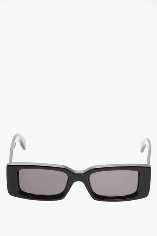 Rectangular Sunglasses ARTHUR in Solid Color with Monogram