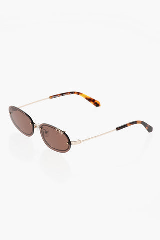 Oval MIAMI Sunglasses With Monogram and Tortoiseshell Detail