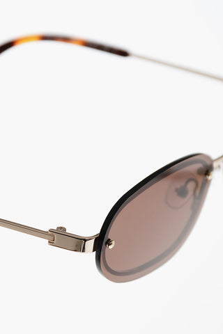 Oval MIAMI Sunglasses With Monogram and Tortoiseshell Detail