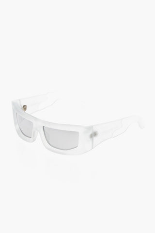 Sonnenbrille VOLCANITE Shield verspiegelt mit transparenter Fassung