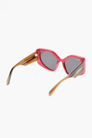 Oversize Butterfly Sunglasses DENVER with Contrasting Temples