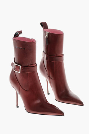 Leather Ankle Boots MY DUST With 10 cm Stiletto Heel