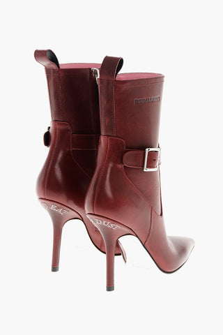 Leather Ankle Boots MY DUST With 10 cm Stiletto Heel
