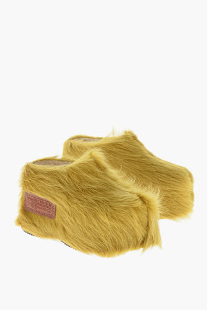 Calf Hair Platform Mules ROCK YOUR ROAD