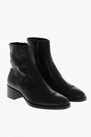 Stivaletti in Pelle VINTAGE con Zip Interna 5cm