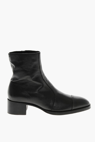 Stivaletti in Pelle VINTAGE con Zip Interna 5cm