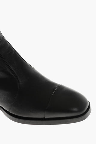 Stivaletti in Pelle VINTAGE con Zip Interna 5cm