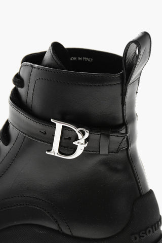 가죽 워커 D2 STATEMENT 로고 스트랩