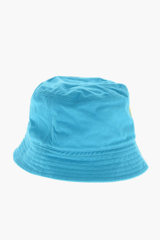 Cappello Bucket in Cotone con Logo Ricamato