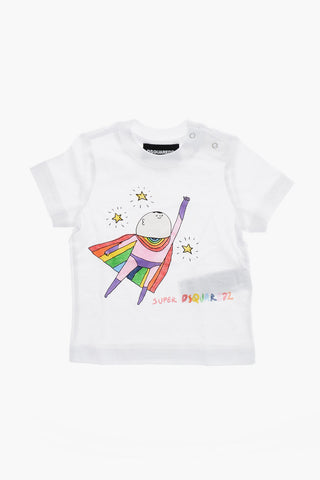 Rundhals-T-Shirt SUPERHERO mit Print