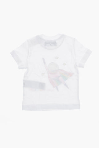 Rundhals-T-Shirt SUPERHERO mit Print