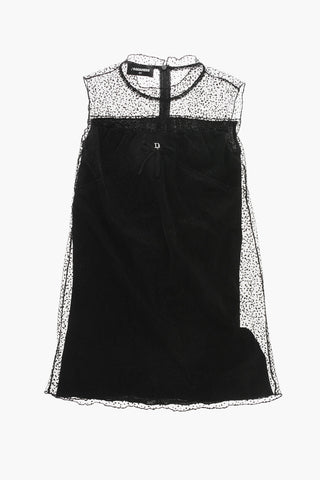 Sheer Glitter Minidress