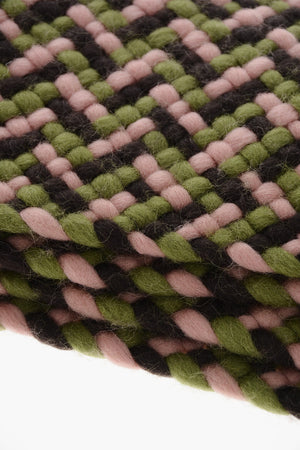 Wool-Blend Scarf with Fringed Hem