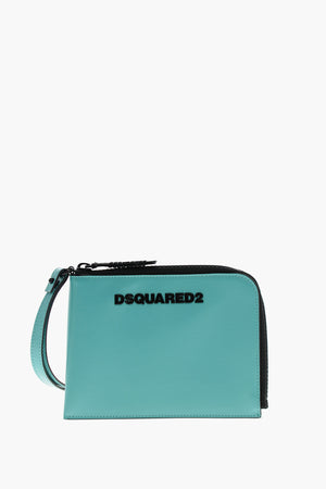 Leather Wallet with Neck Strap