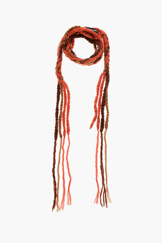 Wool-Blend Slim Scarf TRECCIA