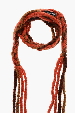 Wool-Blend Slim Scarf TRECCIA