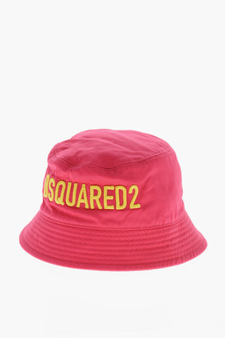 Cappello Bucket in Cotone con Logo Ricamato