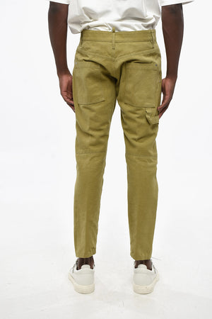 Straight-Leg Trousers with Contrast Patch