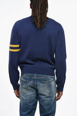 Maglia COLLEGE SHETLAND in Lana con Scollo a V