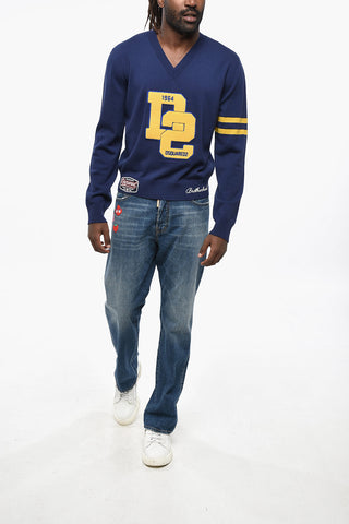 Pullover COLLEGE SHETLAND aus Wolle mit V-Ausschnitt