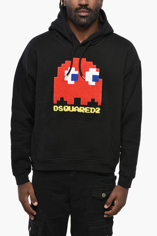 PAC-MAN Cotton Fleece Hoodie HERCALINA FIT with Contrast Patch