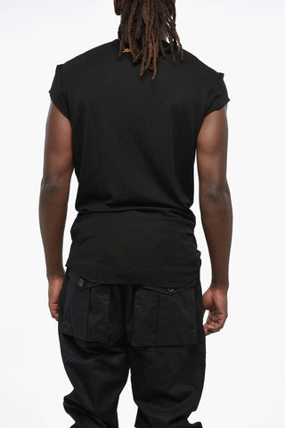 Virgin Wool Crew Neck T-Shirt CHOKE FIT