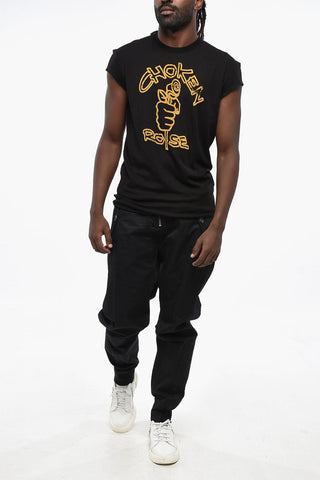 Virgin Wool Crew Neck T-Shirt CHOKE FIT