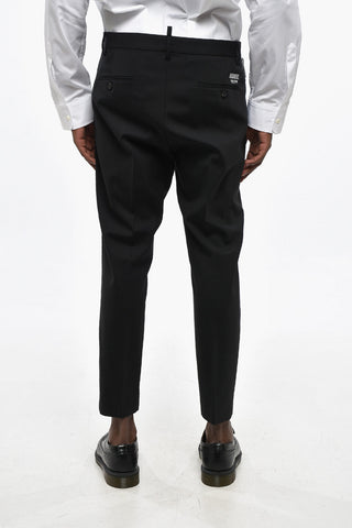 Virgin Wool CERESIO 9 Pants with Ankle Zip